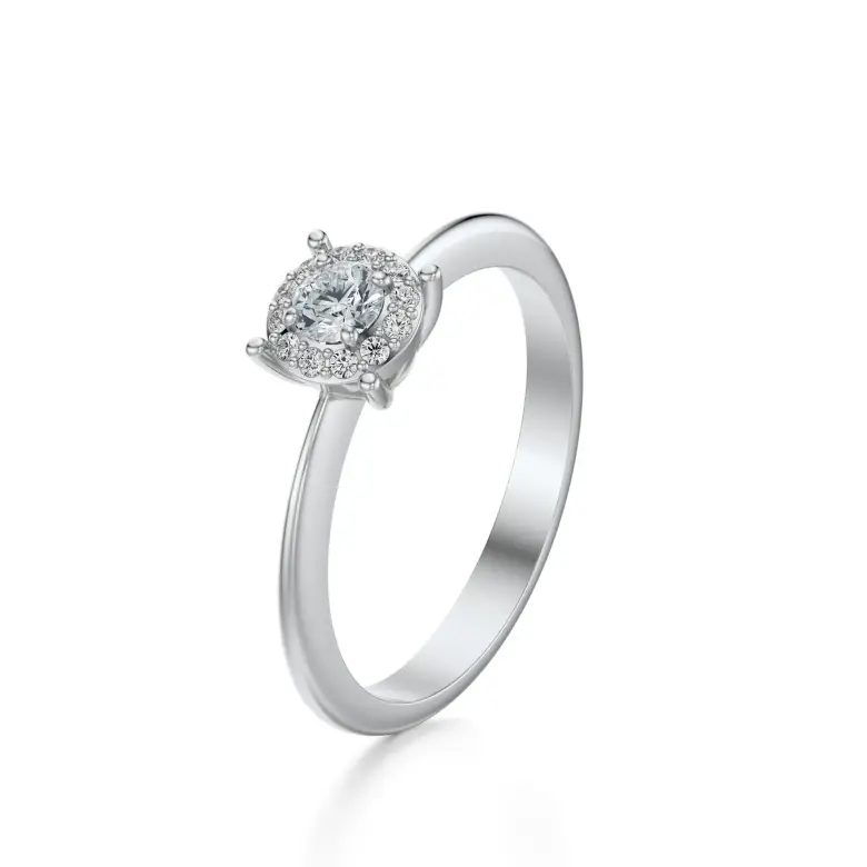 Pierścionek zaręczynowy z diamentami